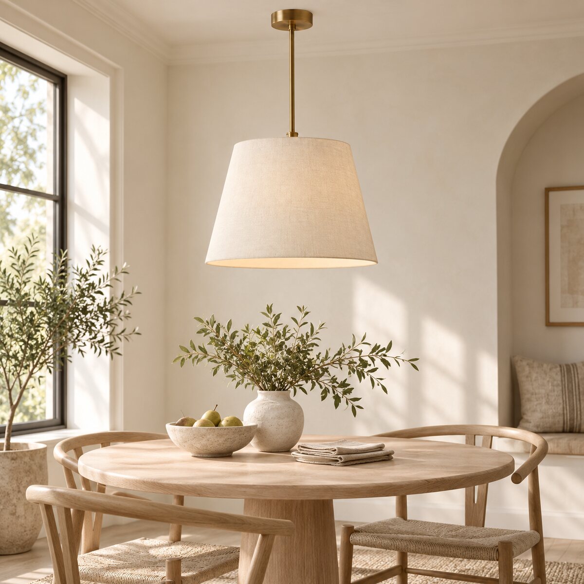 Solenne Linen Pendant Light