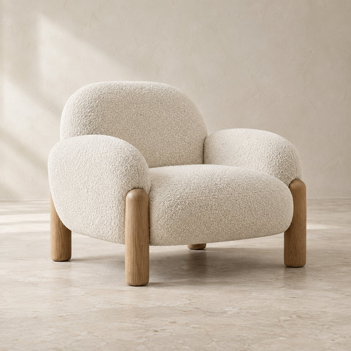 Linden Bouclé Lounge Chair