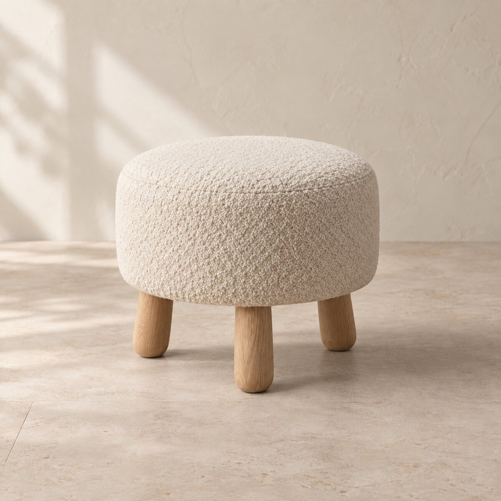 Alder Bouclé Ottoman