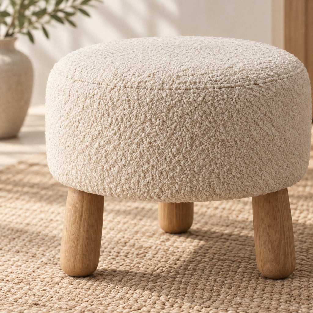 Alder Bouclé Ottoman