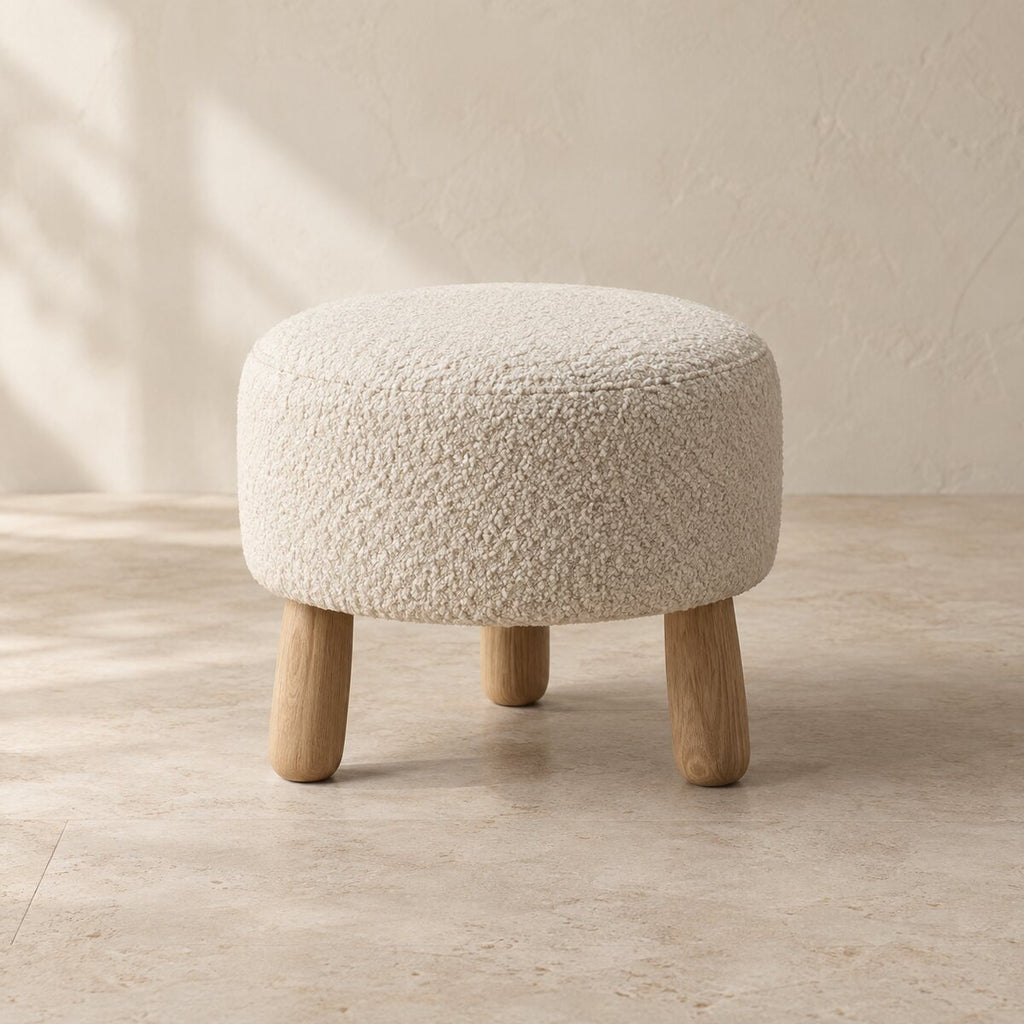 Alder Bouclé Ottoman
