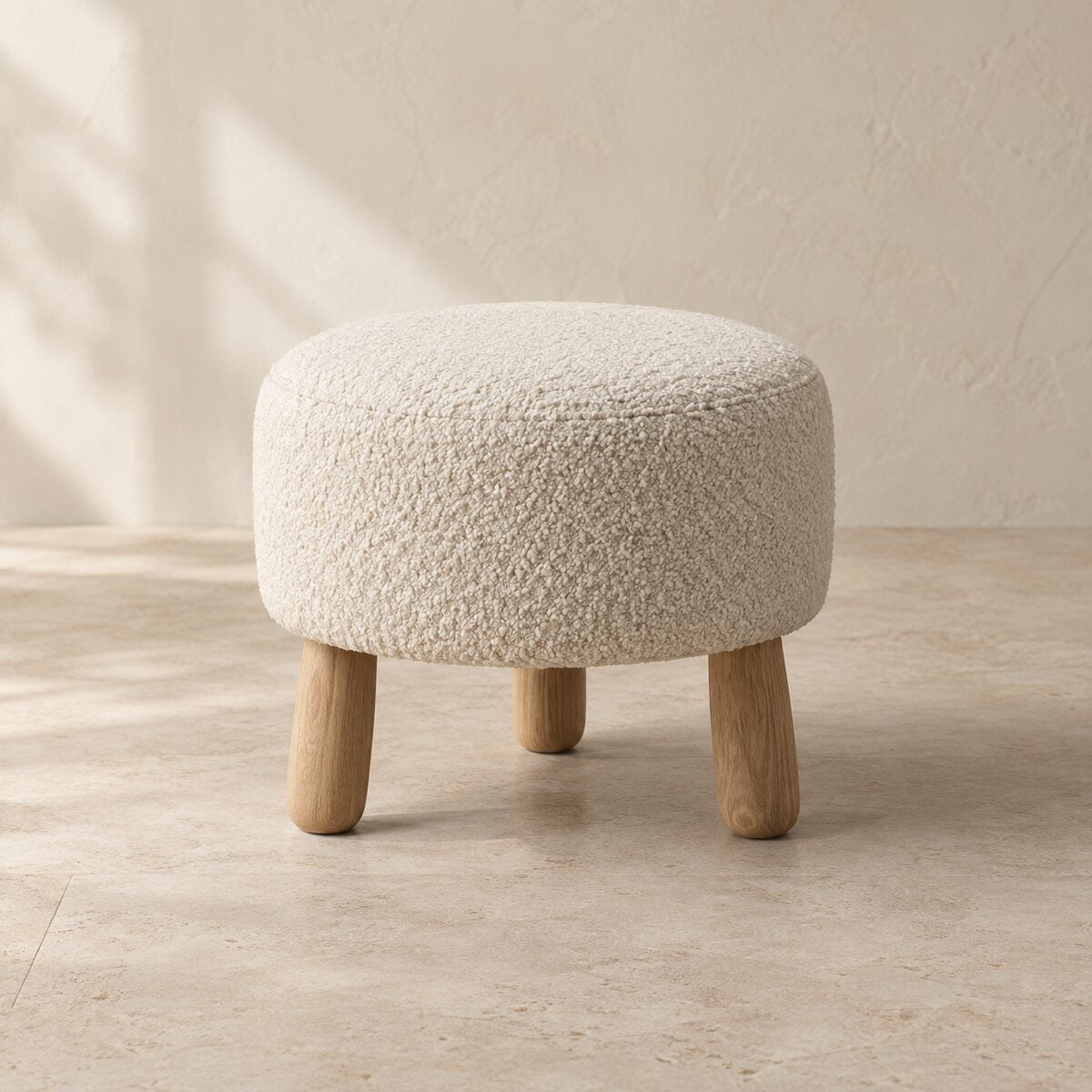 Alder Bouclé Ottoman