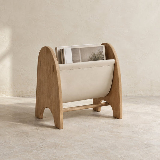 Cove Oak Magazine Rack