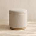 Elowen Linen Storage Stool