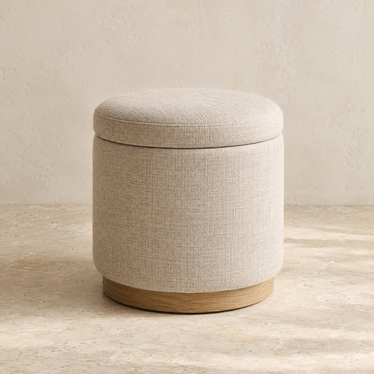 Elowen Linen Storage Stool