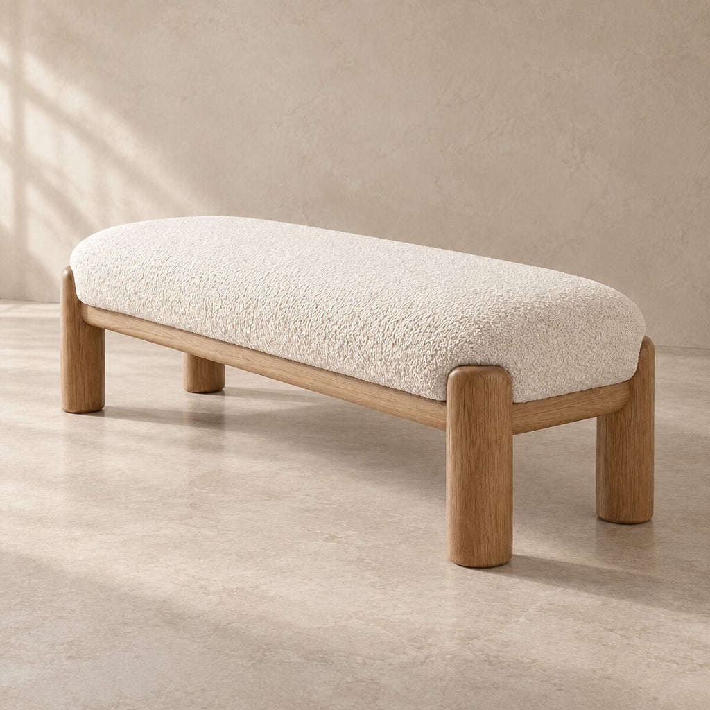 Rowan Bouclé Bedroom Bench