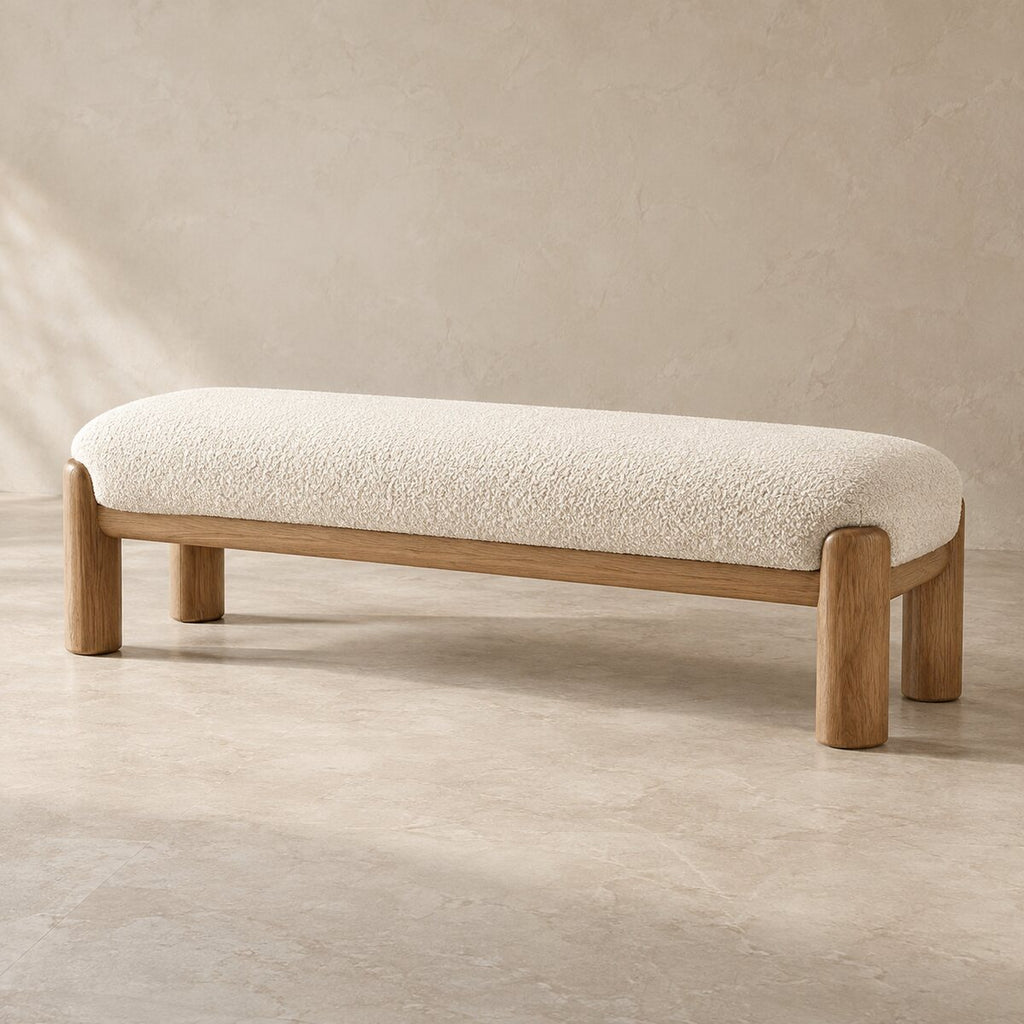 Rowan Bouclé Bedroom Bench