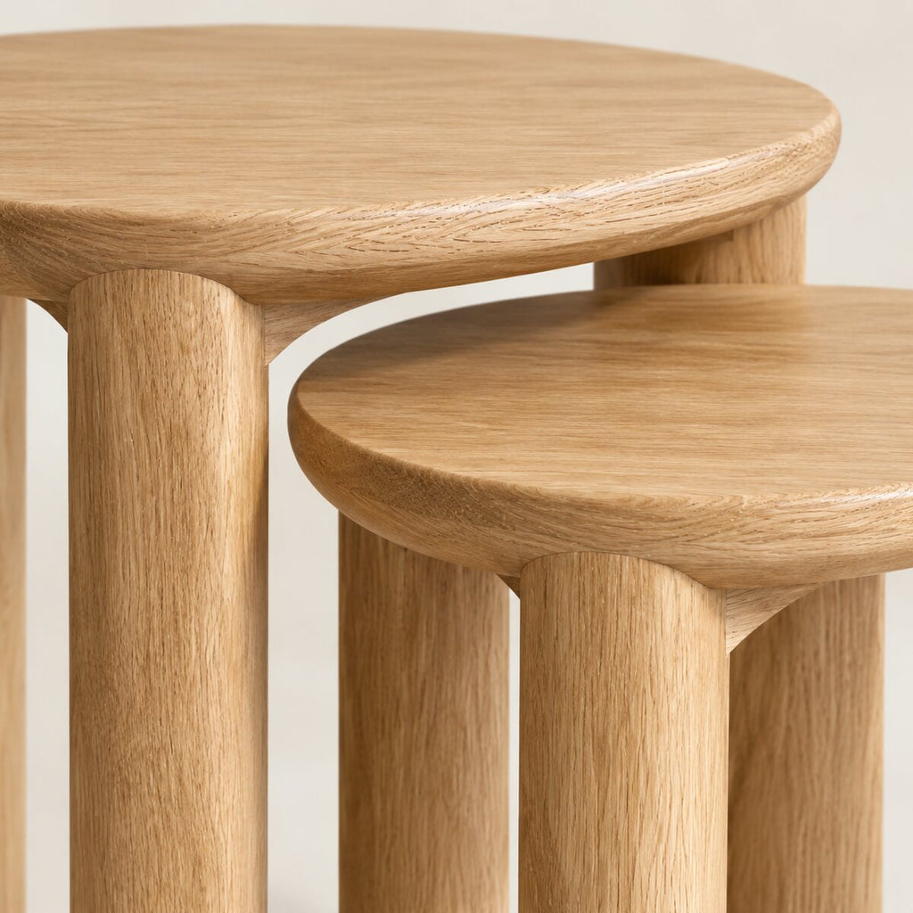 Mira Oak Nesting Tables
