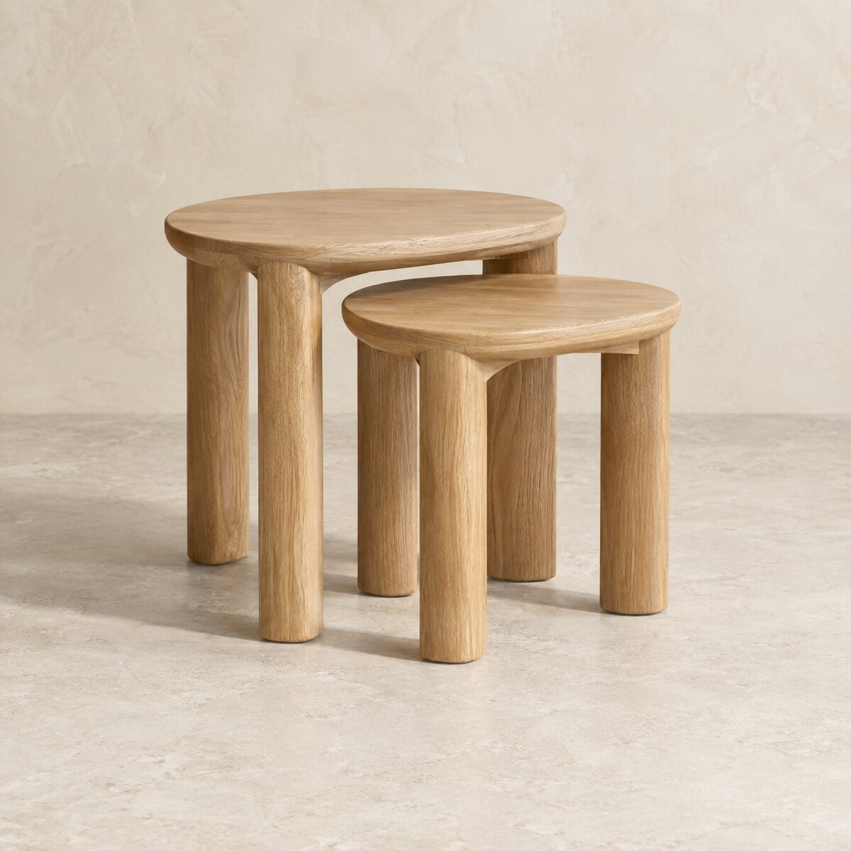 Mira Oak Nesting Tables