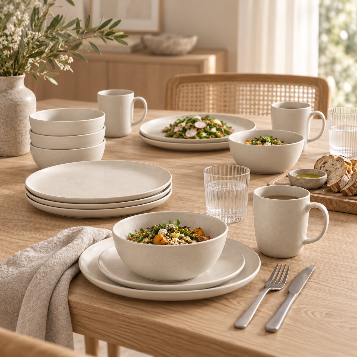 Luna Stoneware Dinner Set