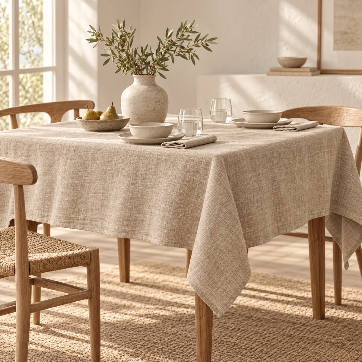 Vale European Linen Tablecloth