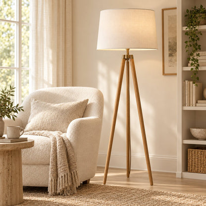 Cedar Oak Floor Lamp