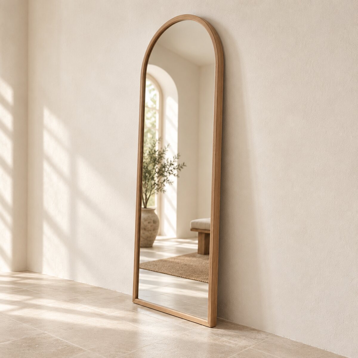 Ridge Arched Wall Mirror